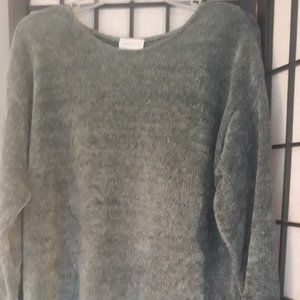 Sarah Arizona 90's Summer Sweater Lightweight Pale Green Large, FINAL price.